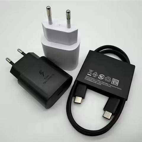 Samsung Galaxy A55 A54 A35 A34 A14 5G 25W Super Fast Charger USB C PD Wall Power Adapter For Galaxy 