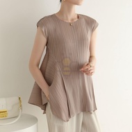 ☃► Aiden001 One Size Summer Fold Irregular Fashion Pure Color Fresh Casual T-Shirt 3014