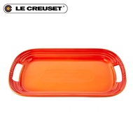 LE CREUSET Ceramic Double Eared Long Plate 31cm BBQ Plate Steak Plate Steamed Fish Plate Vegetable P