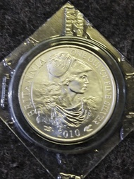 2010年英國不列顛女神銀幣
