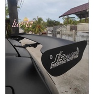 2PCS JS RACING INTERNATIONAL RACING TEAM CAR STICKER GT WING SPOILER HONDA CIVIC CITY JAZZ
