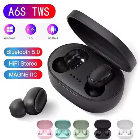 NEW A6S TWS Wireless Bluetooth Headphones Sport in Ear Earphone With Microphone Mini Pods Earbuds No