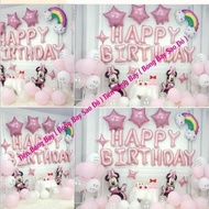 Birthday Decoration Pink Mouse Decoration Decoration - Rubber Balloon Advancement