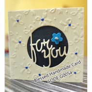 Handmade (Small card ~ 6.4x6.4cm) Mini Card - Get well soon / speedy recovery card