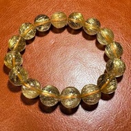 【招財 】 13mm金鈦金髪晶手串NoA5530附送證書