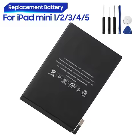 Replacement Battery A1445 A1512 A1538 A2114 For iPad mini 1 2 3 A1489 A1490 A1599 Ipad mini 4 5 A213