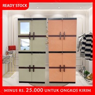 4-tier plastic wardrobe, children's wardrobe, multi-purpose plastic wardrobe with drawers, cheap