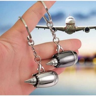 Creative Aircraft Engine Keychain Customized Aircraft Small Pendant Aviation College Travel Memorial