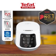 Tefal Easy Compact Fuzzy Logic Rice Cooker 1L RK7301 – 8 Programmes, AI, 4-Layer, Spherical Pot, Eas