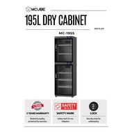 MCUBE 195L Digital Dry Cabinet | Dry Box for Camera & Lens | Humidity Control Storage
