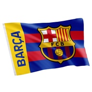 Desert Cactus FC Barcelona Flag Barça Barca Football Futbol Soccer 100% Polyester Indoor Outdoor 3x5