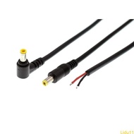 Lidu11 DC 5 5MM x 2 5MM Male Plug to Bare Wire Open End DC Power Supply Cable Wire 25CM