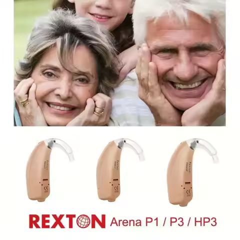Rexton ARENA BTE Hearing Aid P1 P3 HP3 - Powerful Digital Sound Amplifiers for Profound Severe Heari