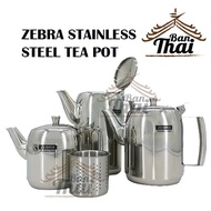 ZEBRA STAINLESS STEEL TEA POT ORI. FROM THAILAND / JENAMA ZEBRA STAINLESS STEEL TEKO TEH