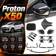 【Proton X50 2025+】Carbon Fiber Exterior Trim Kit Body Styling Cover Decoration Premium Sport Style C