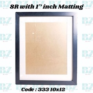 8R or 8x10 inch Frame with 1inch Mat 10x12 Frame Size Wall Hanging Frame