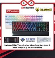 NUBWO X30 TERMINATOR RGB Mechanical Gaming Keyboard  Blue Switchคีย์บอร์ดเกมมิ่ง