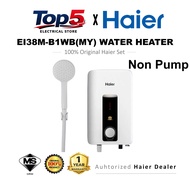 Haier EI36L1 EI38M-B1WB(MY) Instant Water Heater 3600W (Non-Pump) – ELCB Safety IP25 Splash-Proof 3D
