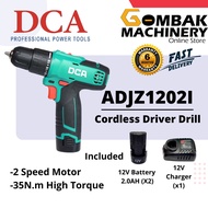 DCA ADJZ1202I 12V Max Cordless Compact Driver/Hammer Drill - 2-Speed &amp; 35N.m high torque