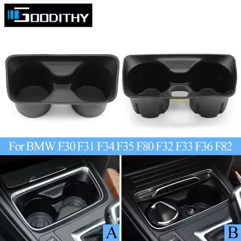 Center Console Drink Water Cup Holder Storage Table Insert Cover For BMW 3 4 Series M3 M4 F30 F31 F3