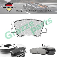 Münster Disc Brake Pad Rear for Lexus ES250 XV60 2.5 2013 2AR-FE ES300h XV60 2.5 Hybrid 2013 2AR-FXE