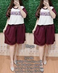 set wanita mochino pendek babyterry 2686