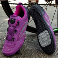 Men Uncleats Shoes Road Bike Ultralight Breathable Cycling Shoes Lockless Biking Shoes Mountain Bike Shoes