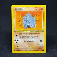 Vintage Pokemon TCG Rhyhorn 61/64 1999 Jungle Trading Card Game