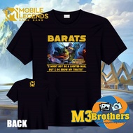 BARATS Mobile Legends Cotton Shirt / ML Shirt / MLBB Shirt / CVC Cotton Shirt / Mobile Gaming Shirts