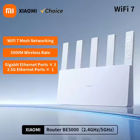 NEW Xiaomi Router BE5000 Wi-Fi 7 2.4/5GHz Dual-Frequency Mesh 2.5G High-Speed Network Port IPTV OFDM