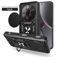 Vỏ cho ZTE Nubia tập trung 5g lưỡi A75 2025 kiểu áo giáp chống sốc đế dạng nhẫn giá đỡ xô đầy đủ Bảo