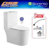 Sorento Ceramic Material One Piece Design Tornado Washdown Flushing System Toilet Bowl WC SRTWC8354-