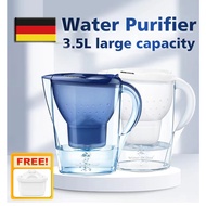 [Ready Stock]Filter Kettle 3.5L Fliter Pitcher Alkaline Water Fitler Jug Changing Reminder LCD Displ