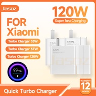 Jasoz 120W Charger Poco 33w 67W Turbo Phone Charger Fast Charging 6A Type C Cable For Xiaomi 12 Poco X3 NFC Pro poco f3