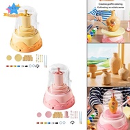 [Edstars] Pottery Wheel for Kids Artwork Adjustable Speed Compact Ceramic Wheel Complete Pottery Kit