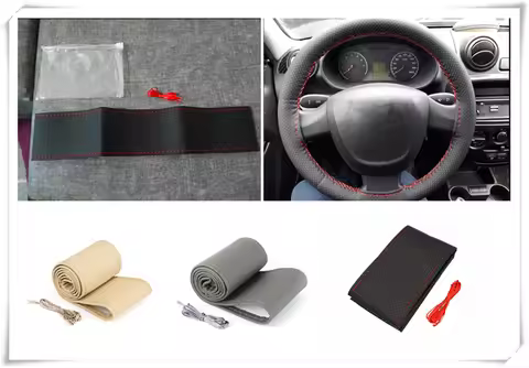 Universal car parts hand sewing steering wheel cover 36 38 40CM for Honda Sports Ridgeline NeuV S660