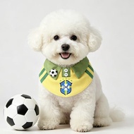 World Cup Peripheral Theme Pet Bib Concealed Buckle Cat Cat Dog Football Bib Cute Bib Saliva Towel B