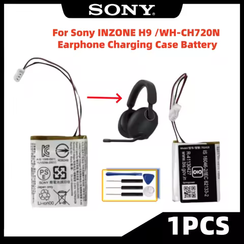 Original 520mAh Battery LP702428 702428 For Sony INZONE H9 /WH-CH720N Earphone Charging Case Battery