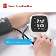 Arm Automatic Blood Pressure Monitor,  Heart Rate Pulse BP Sphygmomanometer Machine  with Voice Function &amp; Large LCD Display