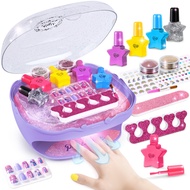 Shemira Nail Polish Kit For Girls Ages 7-12 Years Old, Nail Art Toy For Girls 5 6 7 8 9 10 11 12 Yea