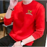 MERAH Red and white oblong August 17th long sleeve Indonesian Independence Day 29rd GARUDA INDONESIA