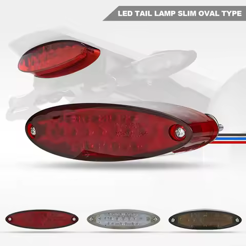 Motorcycle Modified Tail Light 12V Rear Tail Light LED Brake Stop Light for ATV Suzuki Harley Honda 