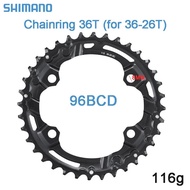 82E Shimano FC-MT510/M5100 Bicycle Crankset Chainring 11S 64/96BCD 26T-36T Double Chainring Ch MGn