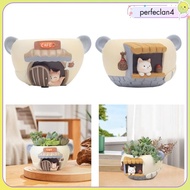 [Perfeclan4] Cute Flower Pot, Pot, Resin Multifunctional Plant Pot, Mini Plant Pot for Home Decoration Tabletop Office