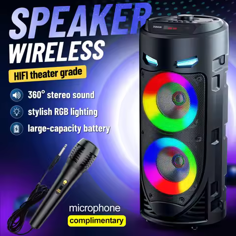 ZQS-4239 2000 Mah Wireless Portable Speaker High-Quality Stereo Bass Party Built In Display Screen C