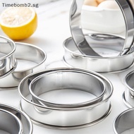<TBSG>   8/9/10CM English Muffin Rings Crumpet Rings Double Rolled Tart Ring Round Stainless Steel M