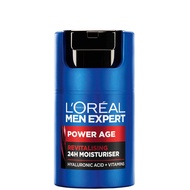 LOreal Paris Men Expert Power Age Moisturiser with Hyaluronic Acid (50ml/100ml)/Serum (30ml)/Eye Cre