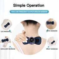 GARANSI 100% UANG KEMBALI EMS Neck Massager Portable Alat Pijat Terapi electric Leher Punggung Origi