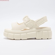 【New Arrival】UTUNE Womens Sandals Two Strip Sandal Casual Soft Thick Sole Non-Slip Flat Beach Shoes