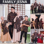 COD Baju Gamis Couple Sarimbit Keluarga Pasangan Muslim Jesna Batik